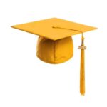 Kindercare Cap & Tassel - Matte - Bright Gold