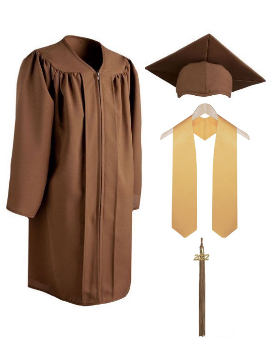 Kindercare Gown, Cap, Tassel & Stole - Matte